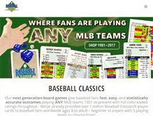 Tablet Screenshot of baseballclassics.com